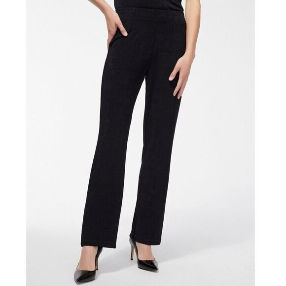 Chico's Travelers Pants Size 3S 16S Black Classic No Tummy Straight Leg #3 - Picture 1 of 13